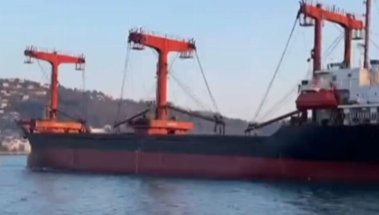 Ukrayna’ya giden kargo gemisi Yeniköy açıklarında arızalandı