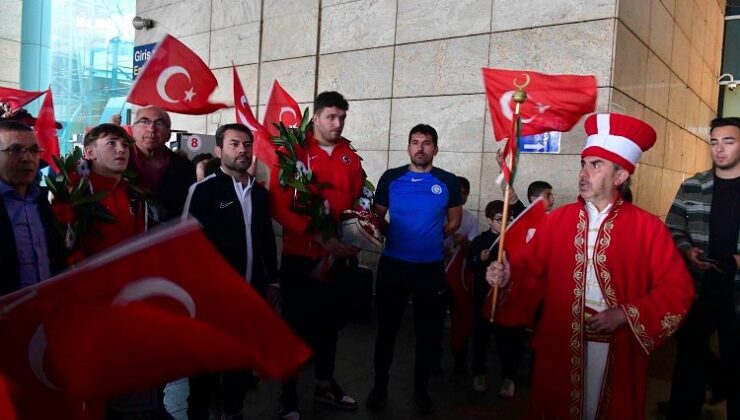 Ankara’nın gururu sporculara coşkulu karşılama