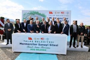Talas Belediyesi tarafından mermerci esnafını bir araya getirerek, modern bir
