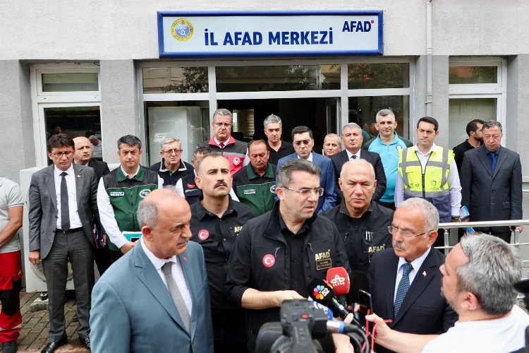 AFAD Başkanı Okay Memiş, 7 Temmuz 2024 Pazar günü yağan