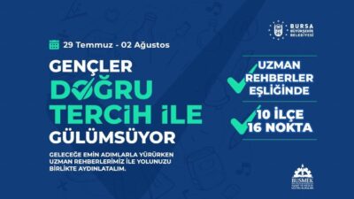 Bursa Büyükşehir Belediyesi, gençleri YKS hazırlık sürecinde yalnız bırakmadığı gibi