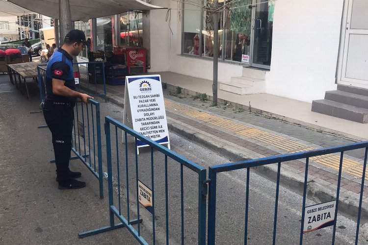 Gebze Belediyesi Zabıta Müdürlüğü ekipleri, ilçede kurulan semt pazarlarında, kurallara
