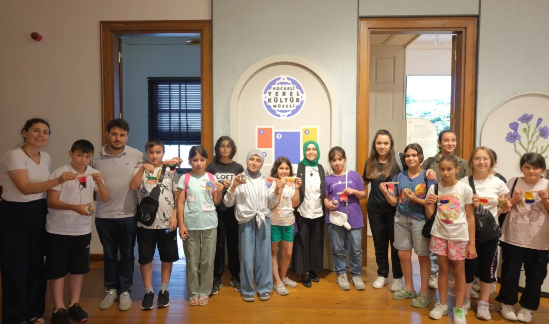 Kocaeli Yerel Kültür Müzesi yaz atölyelerine katılan çocuklar, manav kültürünü
