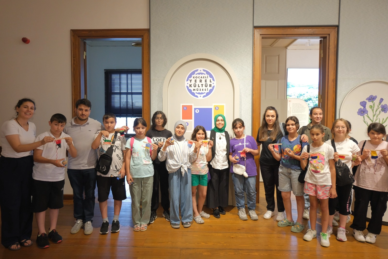 Kocaeli Yerel Kültür Müzesi yaz atölyelerine katılan çocuklar, manav kültürünü