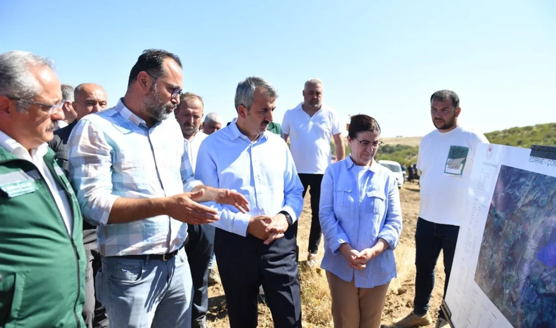 Edirne Valisi Valisi Yunus Sezer, Edirne Milletvekili Fatma Aksal ile birlikte yapım çalışmalarına