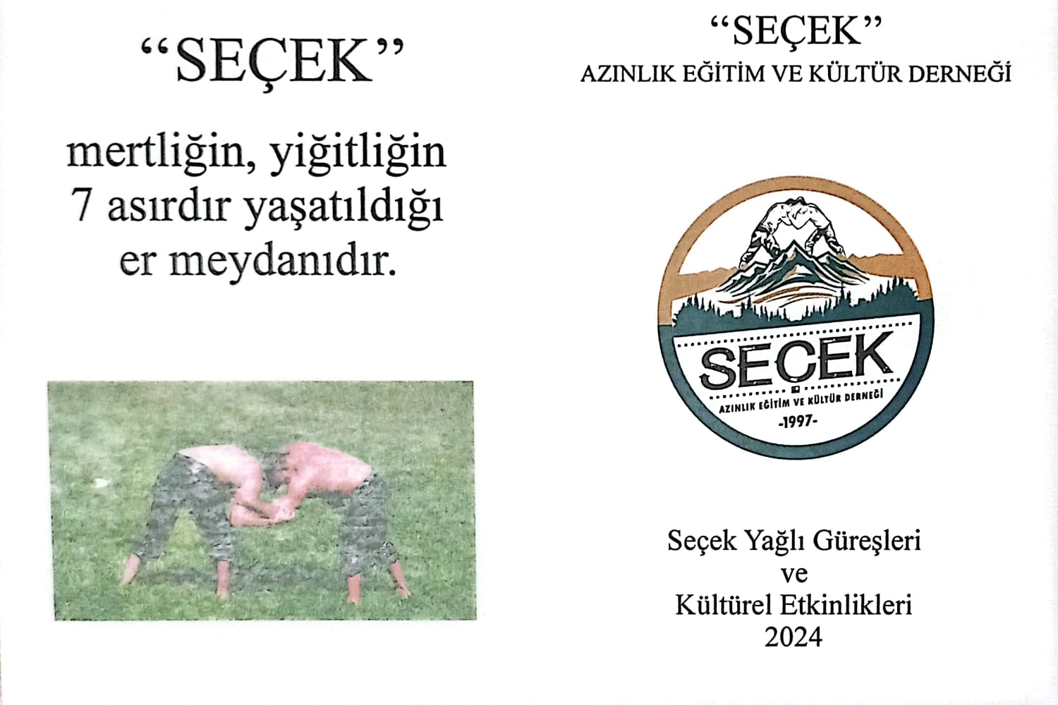 Yunanistan’ın Seçek şehrinin Kırkpınar’dan eski güreş tarihi olan Seçek Güreşleri