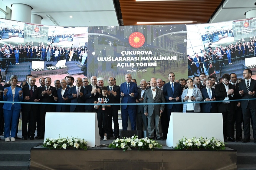 Çukurova Uluslararası Havalimanı, Cumhurbaşkanı Recep Tayyip Erdoğan’ın teşrifleri ve Ulaştırma