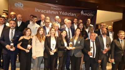 Ege İhracatçı Birlikleri’nde yapılan ödül töreninde Endüstriyel Hammaddeler, Toplam Doğal