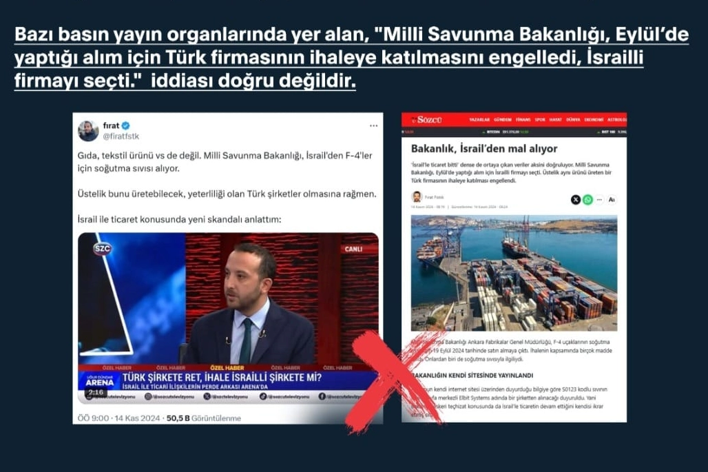Bazı basın yayın organlarında yer alan, “Millî Savunma Bakanlığı, Eylül’de