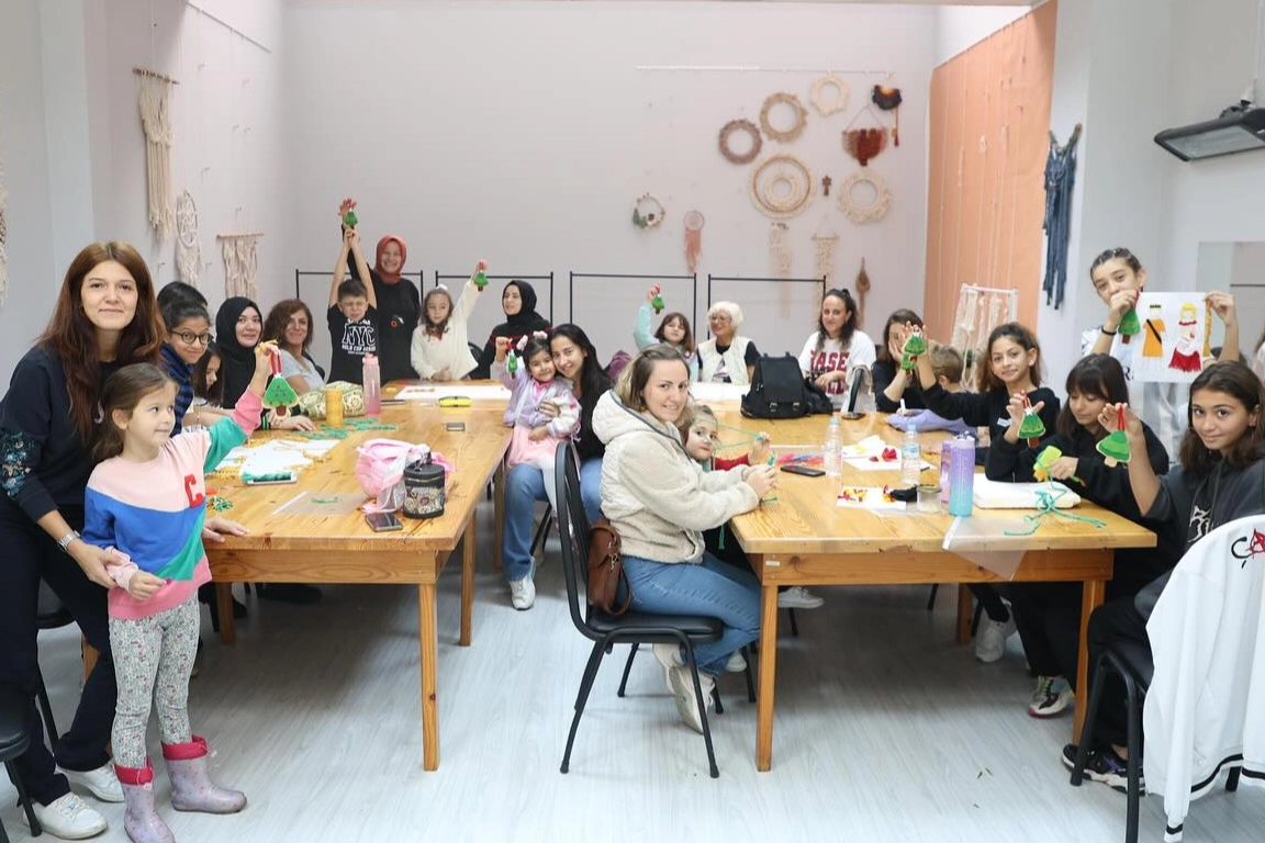 Eğitim öğretime verilen ara tatilde Bursa’nın Mudanya ilçesinde de çocuklar,