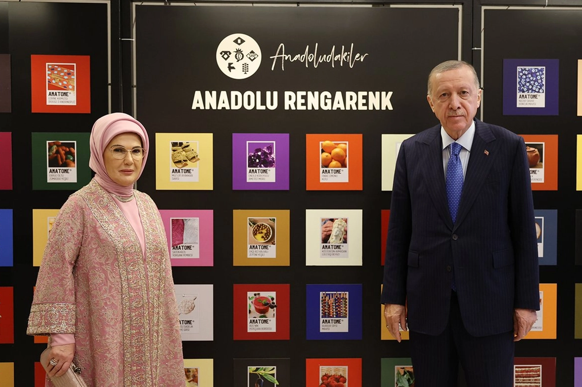 Sanayi ve Teknoloji Bakanlığı’nca yürütülen “Anadoludakiler” projesinin Cumhurbaşkanlığı Külliyesi’ndeki sergiyi,