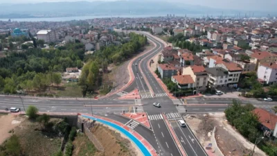 Kocaeli Büyükşehir öncülüğünde yapımı tamamlanan 95 Evler ile Kaşkaldere arasındaki