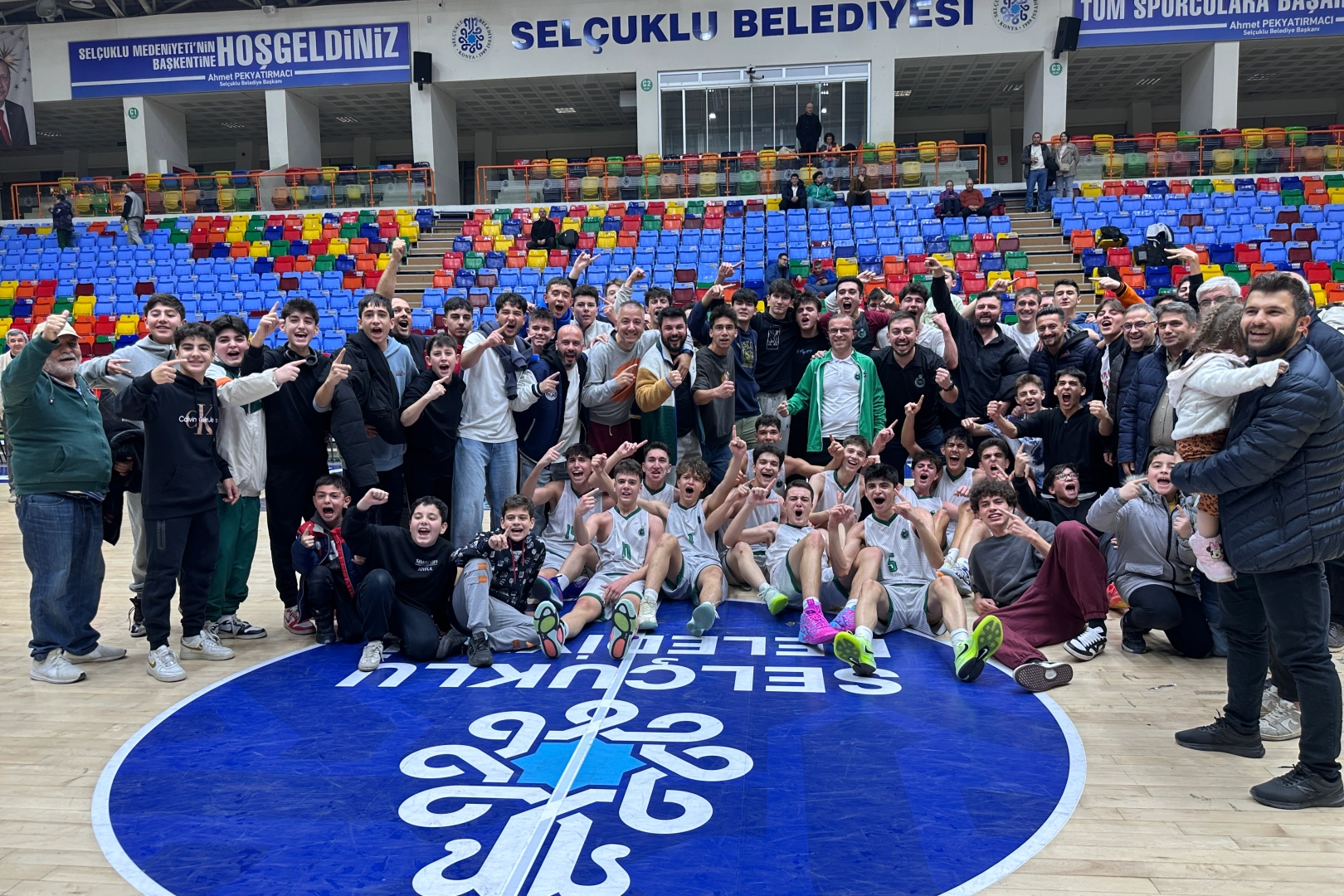 Konya’da Karatay Belediyespor U16 Erkek Basketbol Takımı bu zaferle birlikte,