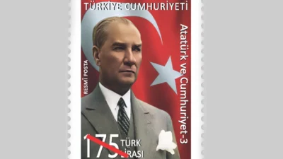 PTT AŞ tarafından “Atatürk ve Cumhuriyet-3” konulu resmi posta pulları
