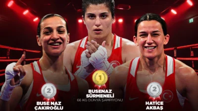 Sırbistan’da düzenlenen 2025 Kadınlar Dünya Boks Şampiyonası’nda Busenaz Sürmeneli, 66