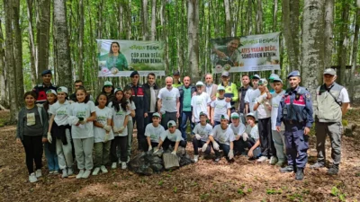 Gölcüklü çocuklar, 81 ilde düzenlenen “Orman Benim” kampanyasıyla yeşil vatandaki