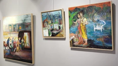 Evrim Sanat Galerisi, sanatseverleri “Hüzün” adlı trio resim sergisiyle buluşturdu.