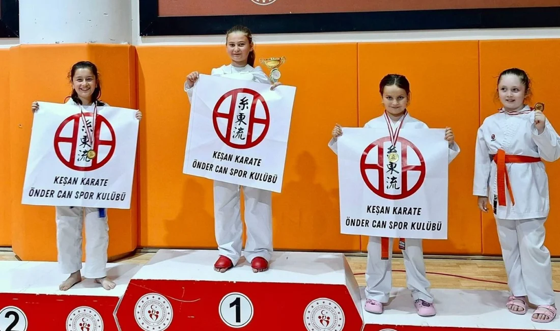 Edirne’de düzenlenen İl Karate Şampiyonası’na Keşan’ı temsilen katılan Önder Can