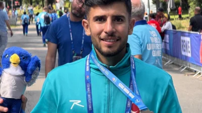 Bursa’da Osmangazi Belediyespor Kulübü’nün milli sporcusu Azad Demirtaş, Almanya’da düzenlenen