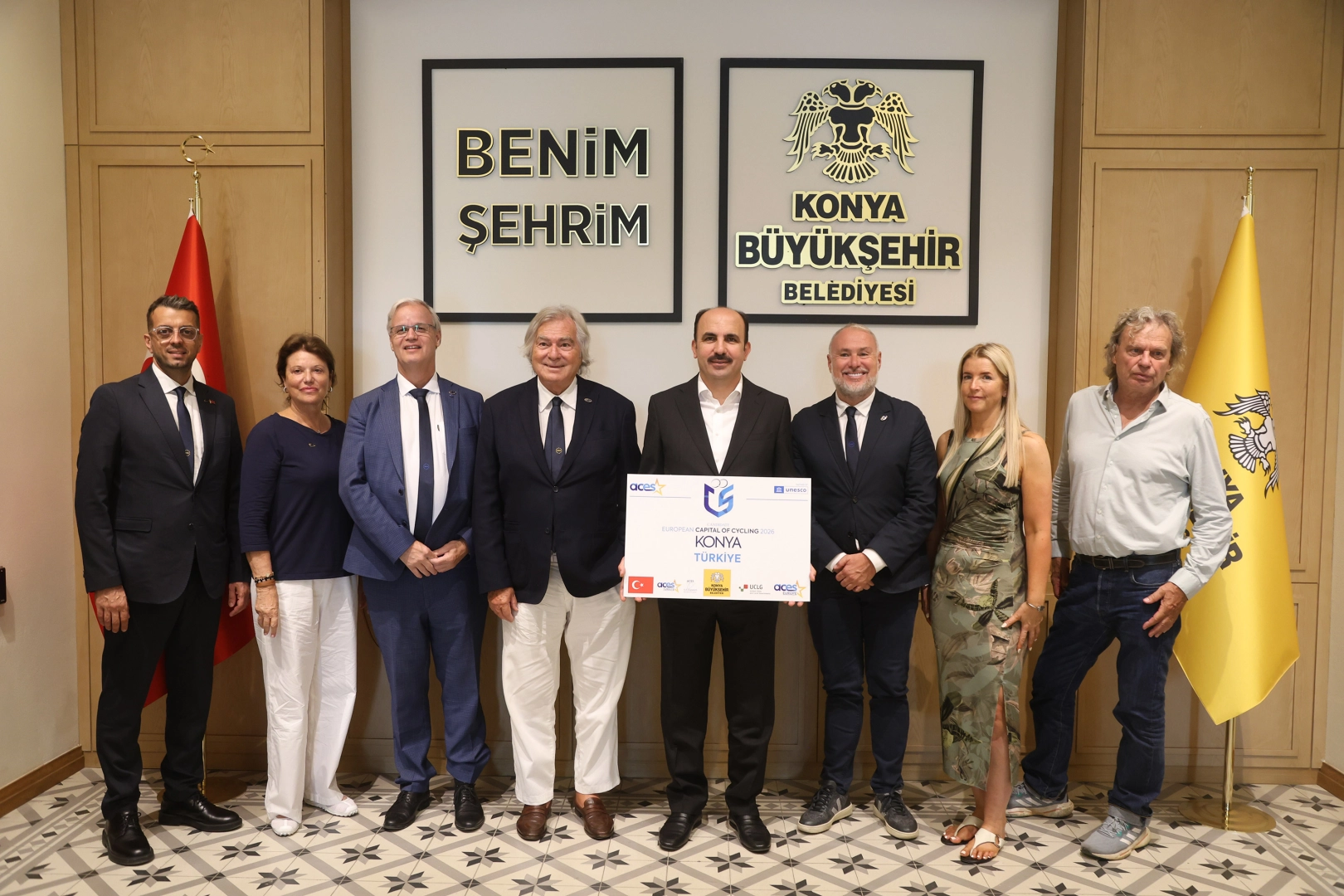 Konya’nın 2026 Avrupa Bisiklet Başkenti unvanı için yaptığı başvuru kapsamında