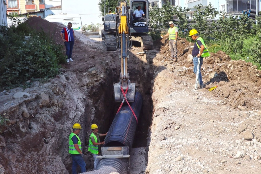 Ordu Büyükşehir Belediyesi Aybastı ilçesinde altyapıyı güçlendirmeye yönelik çalışmalarına hız