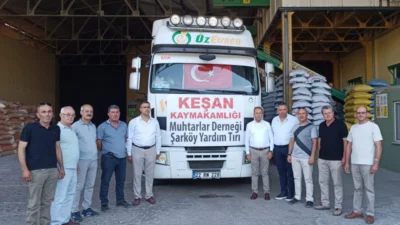 Keşan Muhtarlar Derneği, Şarköy’de çıkan orman yangınında zarar gören hayvan