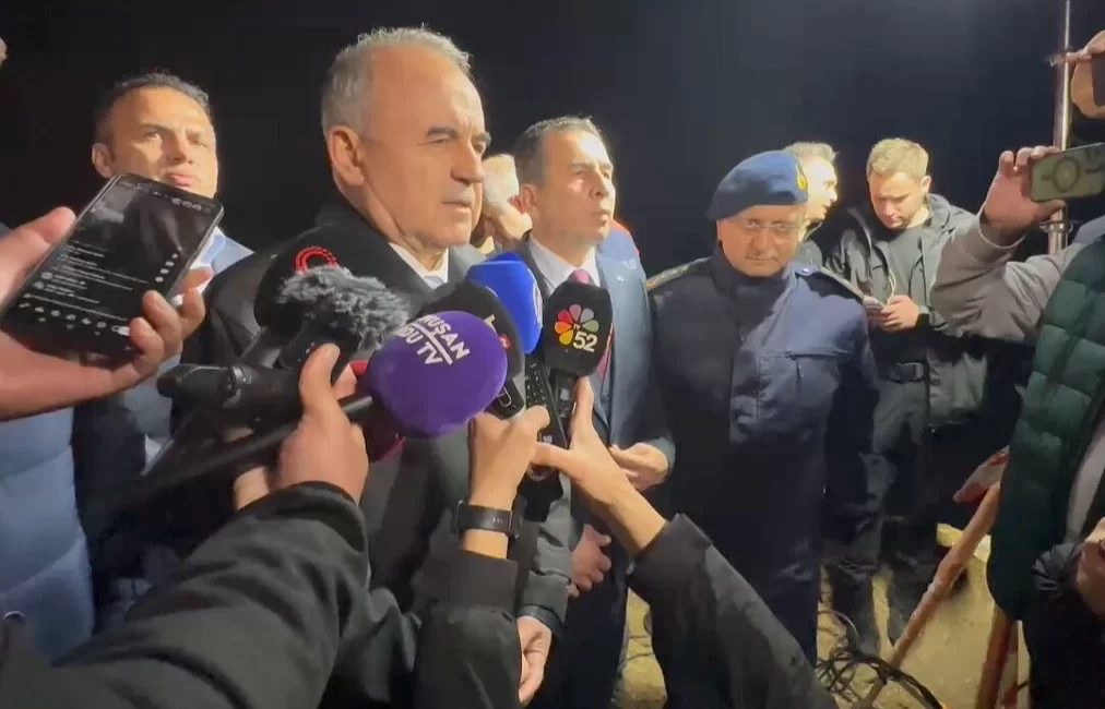 Ordu’nun Fatsa ilçesinde özel bir taş ocağında meydana gelen göçükte