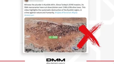 İletişim Başkanlığı Dezenformasyonla Mücadele Merkezi, Türkiye’nin Afrin’de 2 milyondan fazla